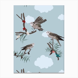 Swift Bird Jungle Canvas Print