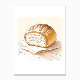 Sweet Bread Bakery Product Quentin Blake Illustration 3 Canvas Print