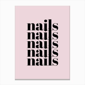 Nails Art Print Canvas Print
