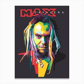 Max Cavallera WPAP Pop Art Canvas Print