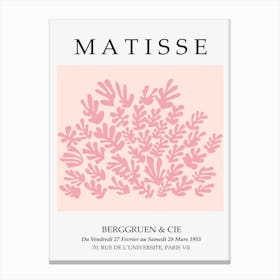 Matisse Cutout Pink Poster Canvas Print