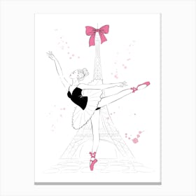 French Ballerina Canvas Print