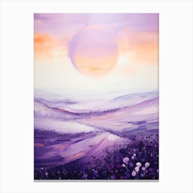 Sunset In Purple Canvas Print