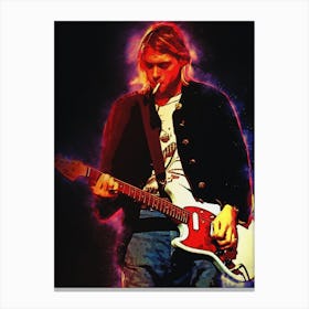 Spirit Of Kurt Cobain Live & Loud 1993 Canvas Print
