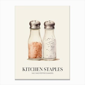 Kitchen Staples Salt And Pepper Shakers 2 Canvas Print