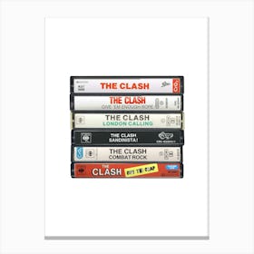 The Clash - Albums - Cassette Print Canvas Print