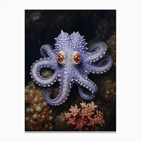 Star Sucker Pygmy Octopus Illustration 9 Canvas Print