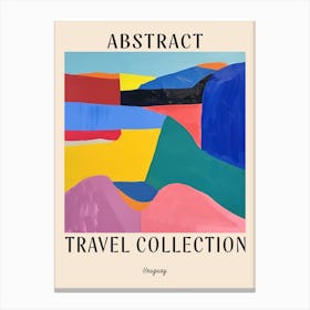 Abstract Travel Collection Poster Uruguay Canvas Print