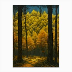 'The Yellow Forest' Canvas Print