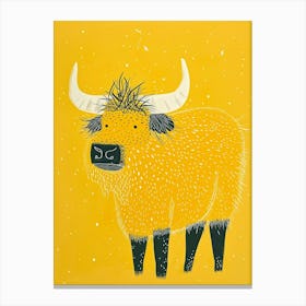 Yellow Yak 1 Canvas Print