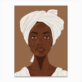 Portrait Of African American Woman 12 Canvas Print