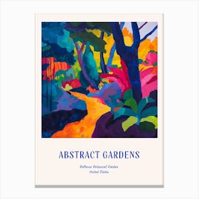 Colourful Gardens Bellevue Botanical Garden Usa 1 Blue Poster Canvas Print