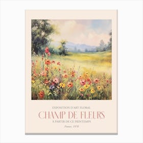 Champ De Fleurs, Floral Art Exhibition 38 Canvas Print