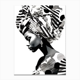 African Woman In A Turban 14 Canvas Print