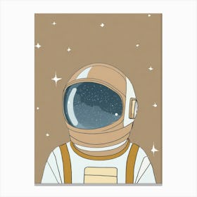 Astronaut In Space Canvas Print