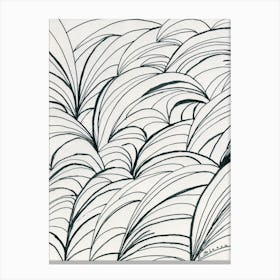 Foliage Canvas Line Art Print