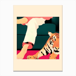 Chilling Tiger 2 Canvas Print