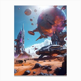 Space City Canvas Print