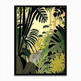 Close Up Jungle 2 Rousseau Inspired Canvas Print