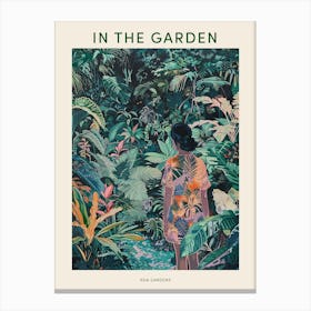 In The Garden Poster Kew Gardens England 8 Canvas Print