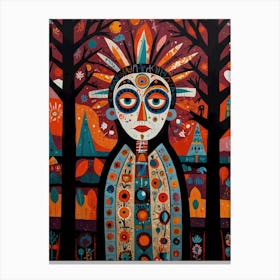 Woman In The Forest 1 Canvas Print