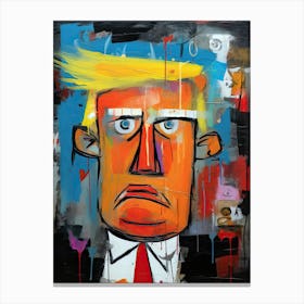 Donald Trump, street art Canvas Print