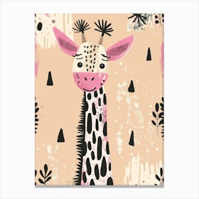 Giraffe Print Canvas Print