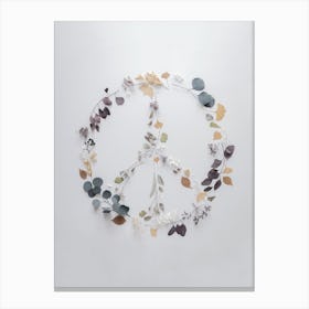Love, Flowers & Branches   Peace Canvas Print