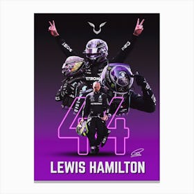 Lewis Hamilton 3 Canvas Print