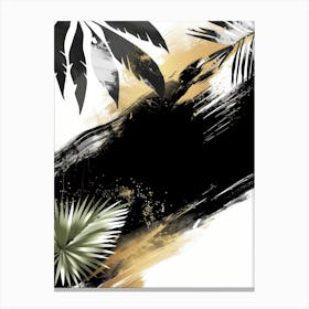 Abstract Tropical Painting Canvas Print