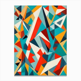 Abstract Triangles Canvas Print