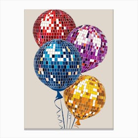 Disco Balloons 1 Canvas Print