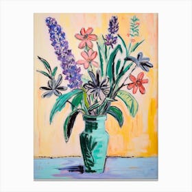 Flower Painting Fauvist Style Lavender 1 Canvas Print