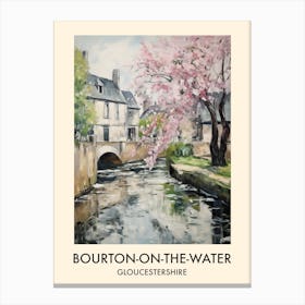 Bourton On The Water (Gloucestershire) Painting 3 Travel Poster Canvas Print