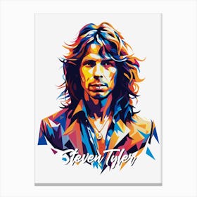 Steven Tyler Aerosmith 01 Portrait Music Icon WPAP Pop Art Style Canvas Print