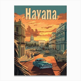 Aihrgdesign A Mid Century Modern Travel Poster For Havana Sho 5fefe2ab 9927 446a Ae9b 3bbfac11d50b 2 Canvas Print