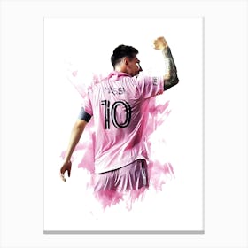 Legend Soccer Lionel Messi Miami Canvas Print