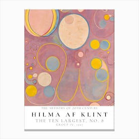 Hilma Af Klint Ten Largest No 6 Canvas Print