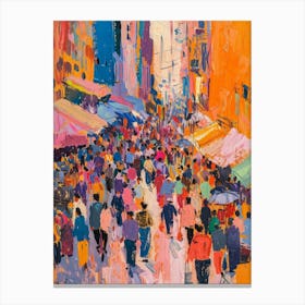 Hong Kong Street Scene Canvas Print