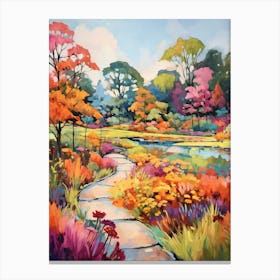 Autumn Gardens Painting Atlanta Botanical Garden 4 Canvas Print