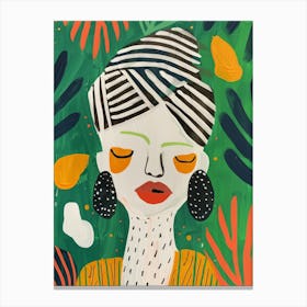 Portrait Of African Woman 46 Canvas Print