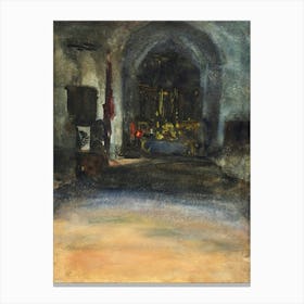 Spanish Church Interior, John Singer Sargent Canvas Print