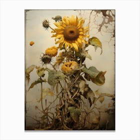 Dead Sunflowers 1 Canvas Print