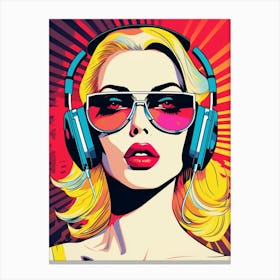 Sound Washington Retro Pop Art 15 Canvas Print