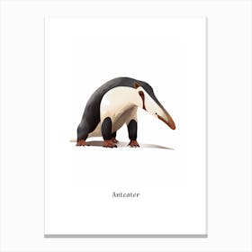 Anteater Kids Animal Poster Canvas Print