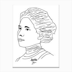 Jovita Idar Vivero American Political Activist legend Canvas Print