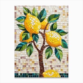 Mosaic Lemon Tree Canvas Print