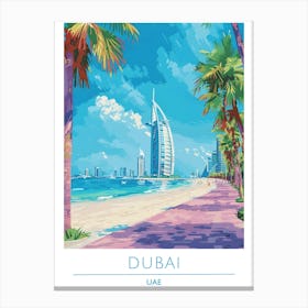 Dubai Beach Canvas Print