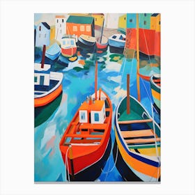 Boats at Bay 1 Canvas Print