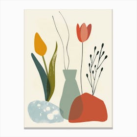 Abstract Objects Flat Illustration 15 Canvas Print